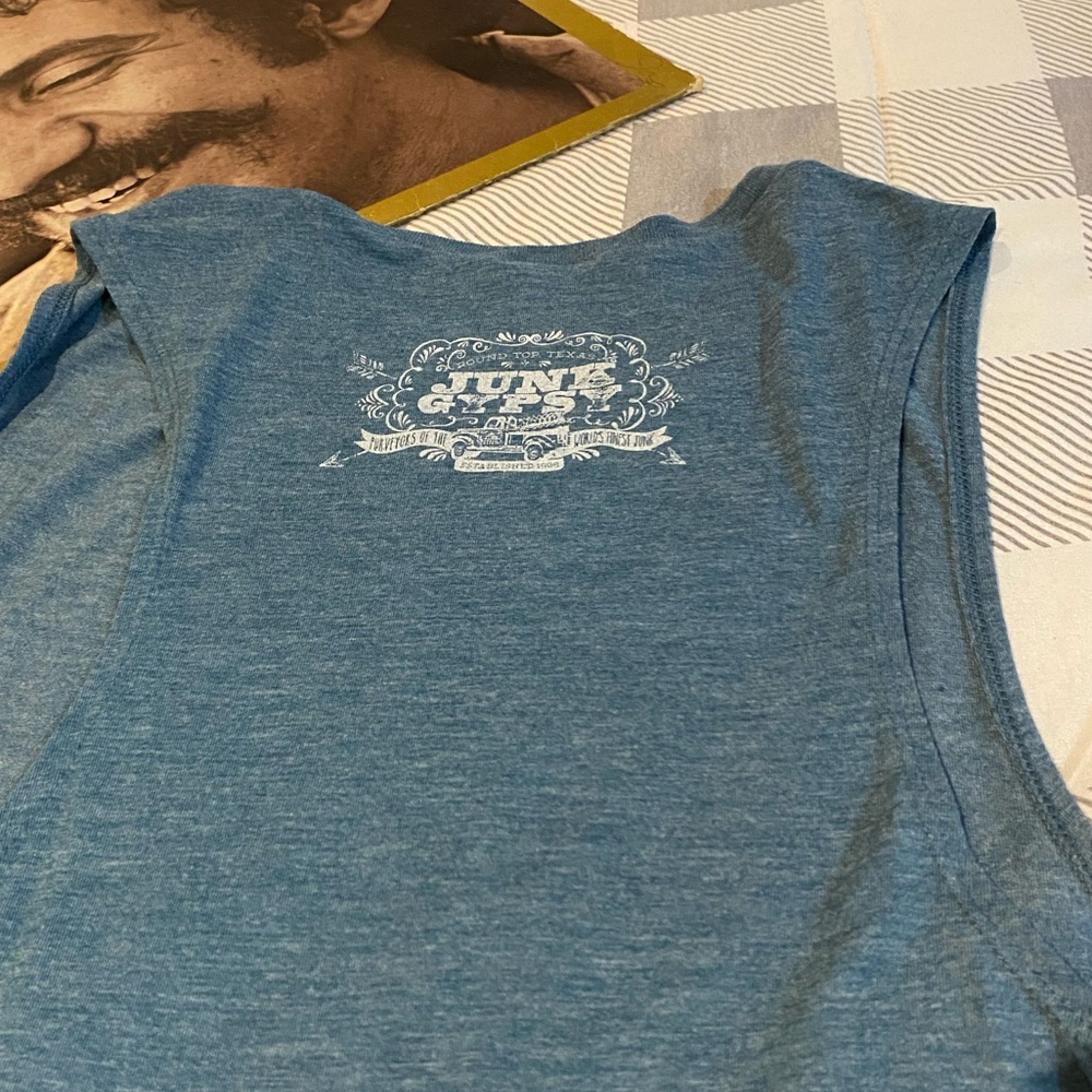 Junk Gypsy Blue Razor back Tank - Picture 3 of 3